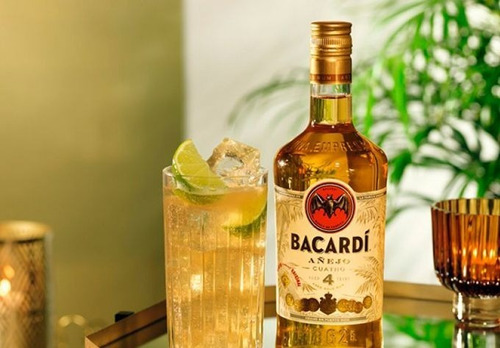 Ron Bacardi Añejo 4 1l. Envío Gratis