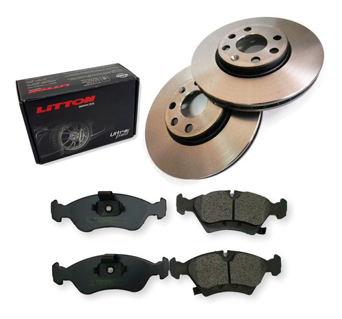 Kit Discos Y Pastillas Chevrolet Meriva 2003-2009 1.8 Delant