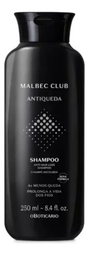 Oboticario Malbec Club Shampoo Antiqueda 250ml