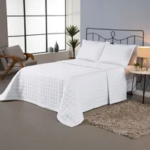 Comprar Kit Cobre Leito Cama Casal E 2 Porta Travesseiros Branco