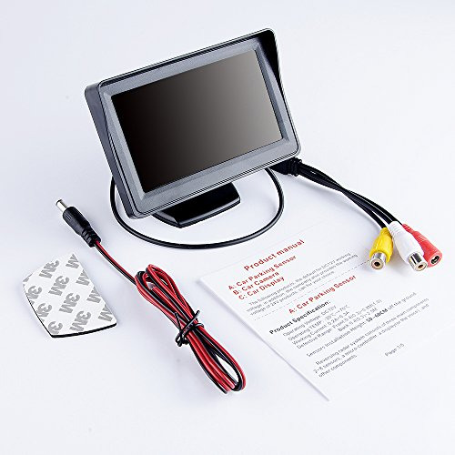 Monitor De Cámara Trasera B-qtech Con Pantalla Tft Lcd A Col