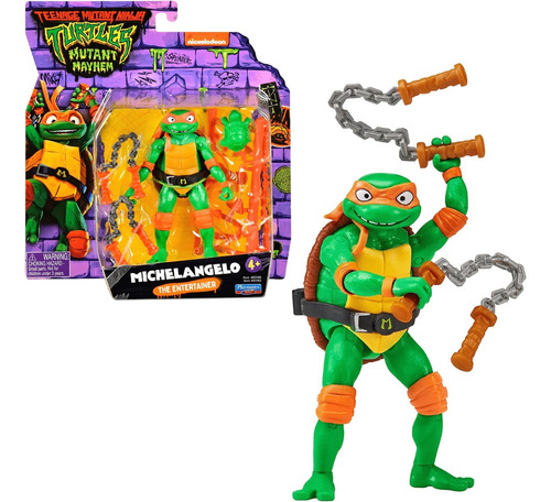 Figura Las Tortugas Ninjas - Michelangelo Con Accesorios