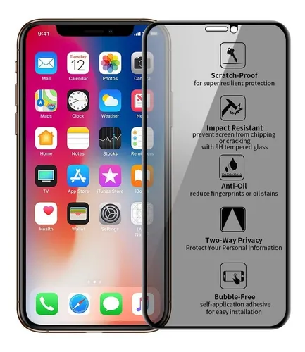 comprar Combo Mica Privacidad Frontal, Trasera, Camara Para iPhone X