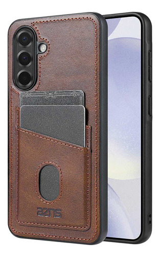 Funda De Piel Sintética Con Ranura Para Tarjetas Para Samsung Galaxy A05s A06 A13 A14 A15 A16 A23 A25 A26 A33 A34 A35