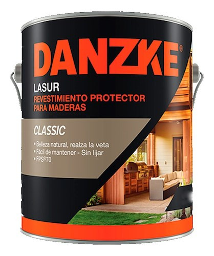 Danzke Petrilac Lasur Revestimiento Protector Brillante 4 Lt