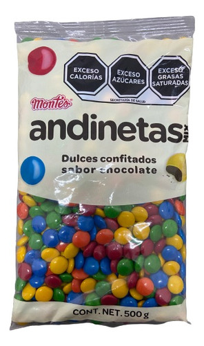 Andinetas Confitado Sabor Chocolate 500 Gramos