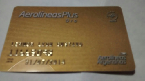 Aerolíneas Plus-tarjeta Línea Oro-(no Vigente)-colecciónista