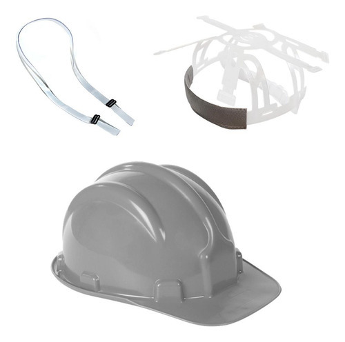 Kit 4 Capacete Plt Plastcor Em Polietileno Selo Inmetro