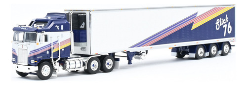 Tráiler Escala 1/64 Kw K100 Remolque Carrier Slick 60-1321 Color Azul Marino