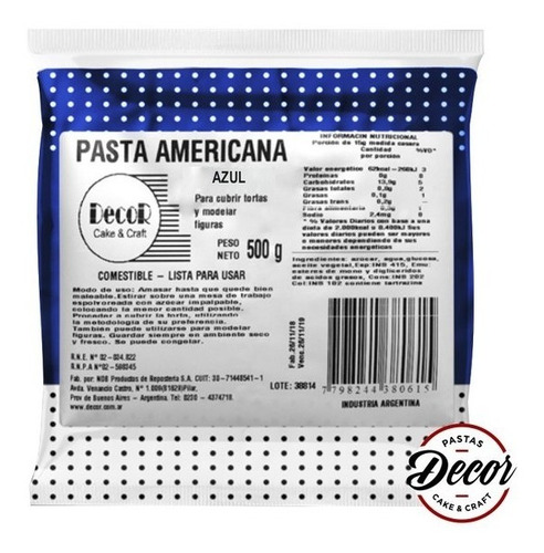 Imagen 5 de 10 de Pasta Decor Americana Para Cubrir 500 Grs Color Colores