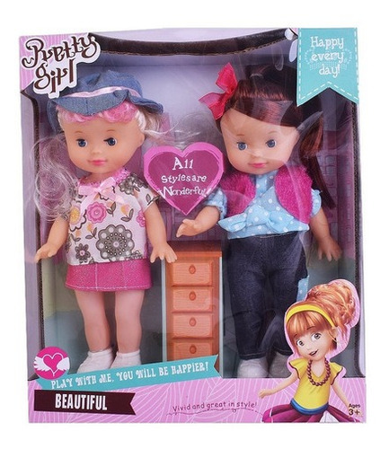 Muñeca X2 Pretty Girl 25 Cm