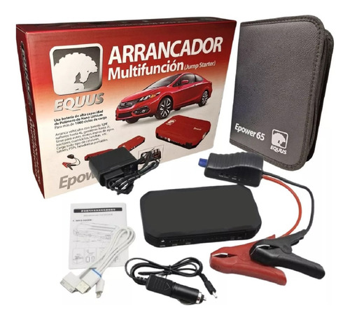 Arrancador Multifuncion P/auto O Celular Equus Epower65  Tyt