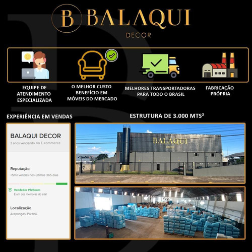 Sofá Namoradeira Com Base Reforçada Luxo Em Tecido Linho