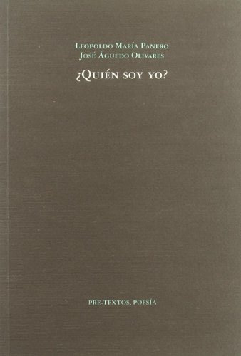Libro Quien Soy Yo ? De Panero Leopoldo