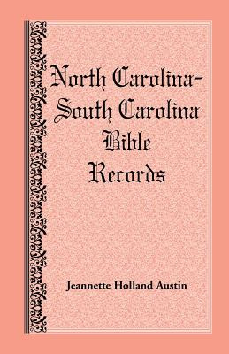 Libro North Carolina -- South Carolina Bible Records - Au...