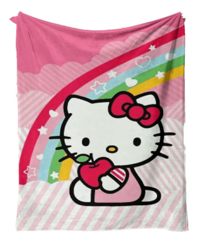 Manta De Franela Con Diseño Creativo Digital Hello Kitty Rai