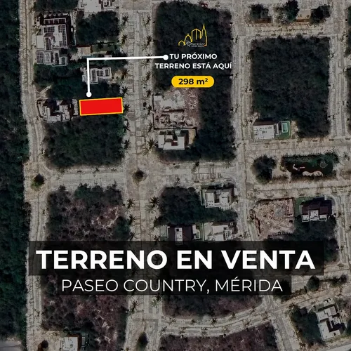 Terreno En Venta | 298 M² | Paseos Country Mérida | Cerca De Anáhuac Y Madison - foto 1