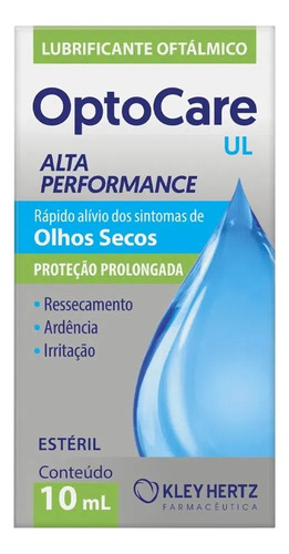 Colírio Lubrificante Oftálmico Optocare Ul Olhos Secos 10ml