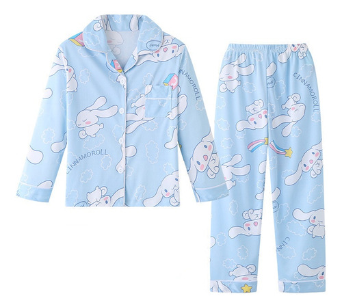 Pijama Kawaii Sanrio Cinnamoroll Para Niños
