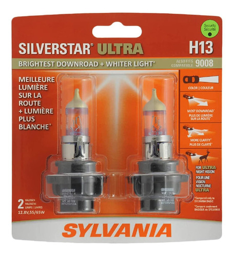 Sylvania - H13 Silverstar Ultra - Bombilla Halógena De Al...