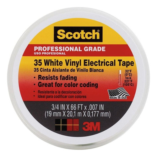 3m 10828 Scotch 35 Cinta De Codificacion De Color Electric