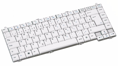 Teclado Para Notebook LG R48 R410 Branco Com Ç Padrão Br