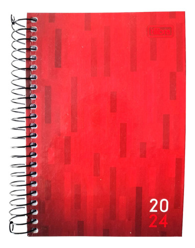 Agenda 2024 Espiral Zip Roja