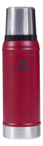 Stanley Termo Clásico 750 ML con Tapón Cebador de acero inoxidable rojoclassic