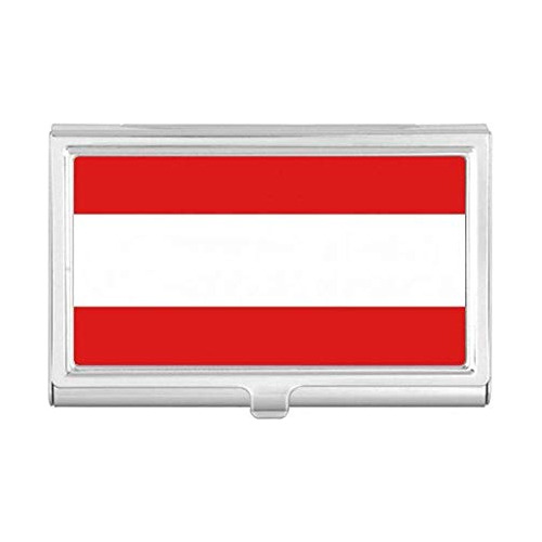 Estuche De Tarjeta - Austria Bandera Nacional Europa País Ta