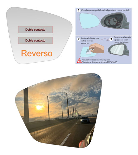 Luneta Espejo Retrovisor Toyota Rush F800 2018-2022 Lh