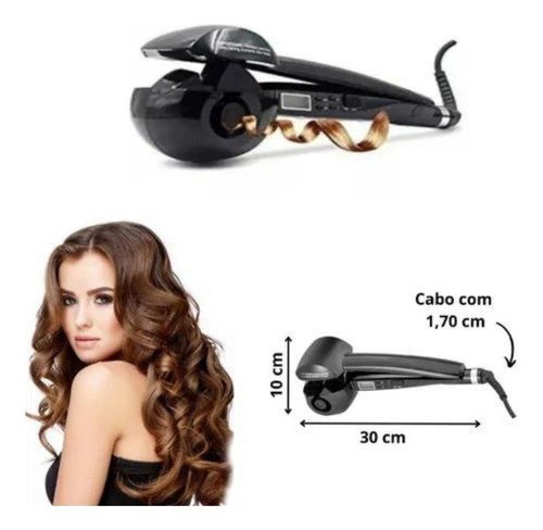 Modelador Cachos Automático Visor Lcd Temperatura 230cº Curl