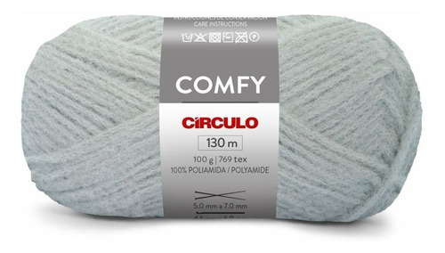 Fio / Lã Comfy 100g - Círculo Cor 8037-CHUVA DE PRATA