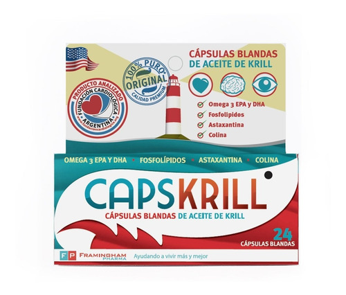 Capskrill X 24 Cápsulas Blandas - Aceite De Krill Omega 3
