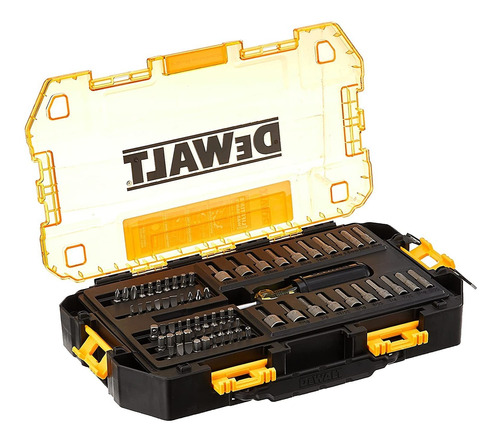 Juego De Destornillador De Tuerca Y Caja Rigida Dewalt 70uni