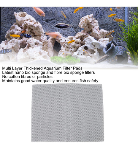 Material Filtrante Para Pecera, Lavable, Reutilizable, De 6