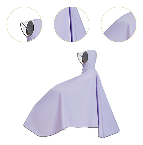 Poncho De Lluvia Para Bicicleta, Impermeable Con Capucha Par