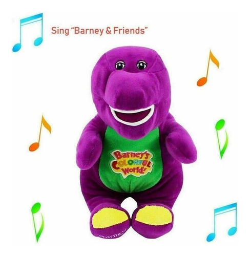 Xg Barney El Dinosaurio Canta Muñeco Peluche Juguete Niños