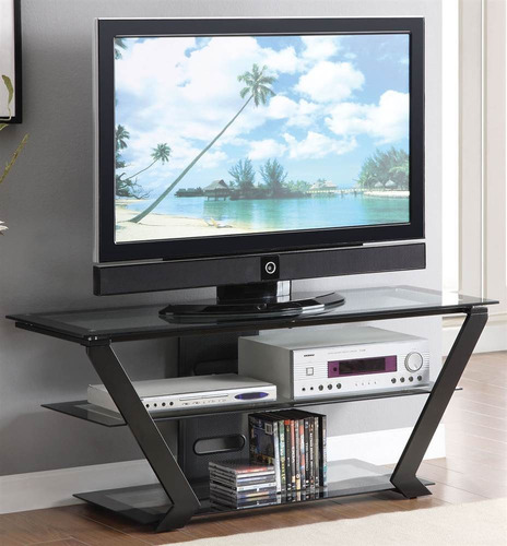 Consola De Tv Negro Moderno Contemporáneo Para Televisores