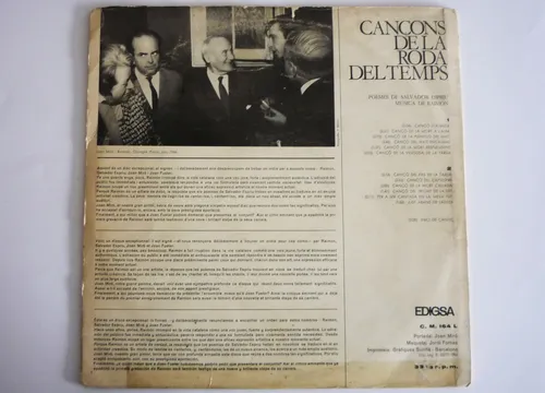 Salvador Espriu - Cançons De La Roda Del Temps - Lp Vinilo (Usado)