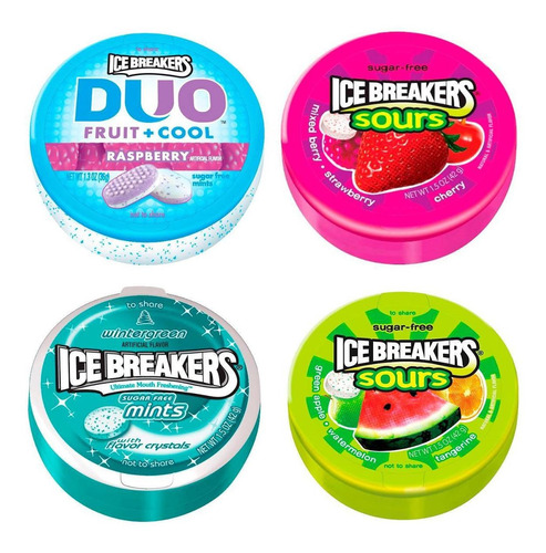 Ice Breakers Sours Caja X8 Unidades De Hershey®