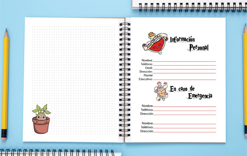 Agenda Docente 2025-2026 Harry Potter Mod. 3 Medio Oficio Azul Marino Docente Harry Potter Mod. 3 2026