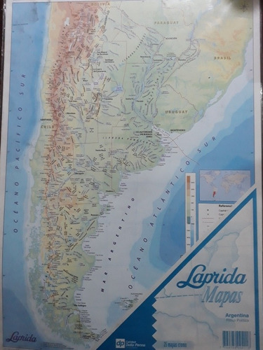 Mapas N° 6 Argentina Físico Político X 25 Unidades