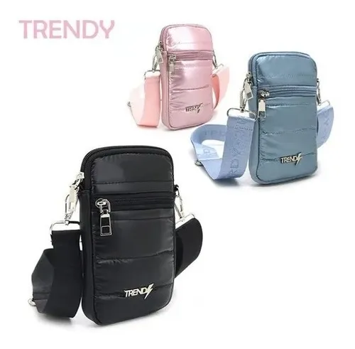 Mini Morral Bandolera Mujer Porta Celular Urbano Uso Diario