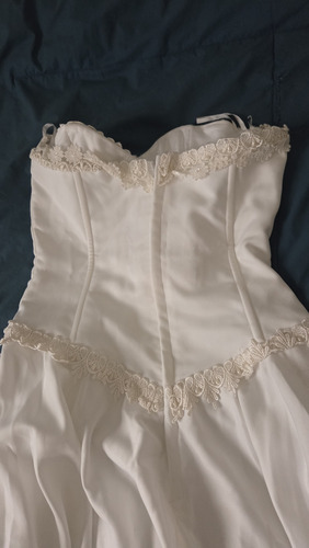 Vestido De Novia Escote Corazon (Usado)