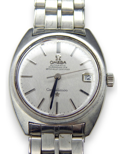 Reloj Omega Constellation C-case 35 Mm Ref 168.017 Cal 564 A Plateado Plateado Gris (Usado)
