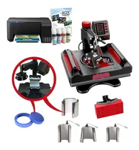 Comprar Combo Sublimación Estampadora 29x38 8 En 1 + Impresora Eps