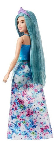 Boneca Barbie Princesas Cabelo Azul Mattel Hgr13