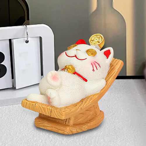 Lucky Cat Statue Kitten Figurine Collection Decoración