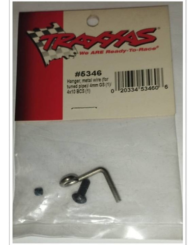 Traxxas 5346 Hanger, Metal Wire (for Tuned Pipe)/ 4mm Gs