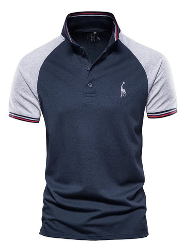 Camiseta Tipo Polo De Golf Con Manga Raglán Para Hombre, Cas